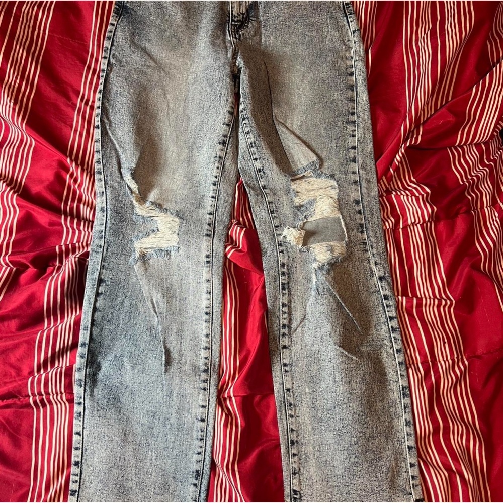 celebrity pink distressed jeans